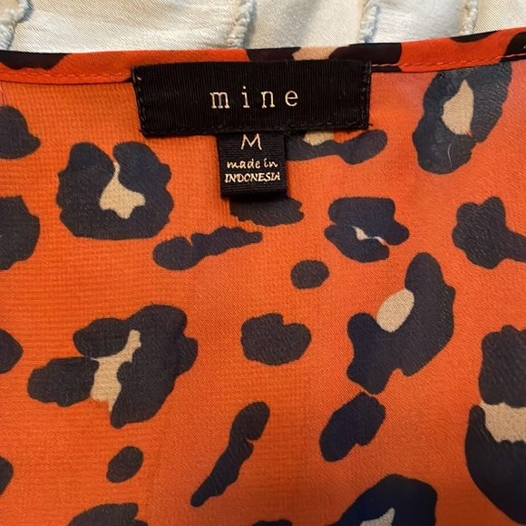 Mine Animal Print Blouse size M - Picture 3 of 3